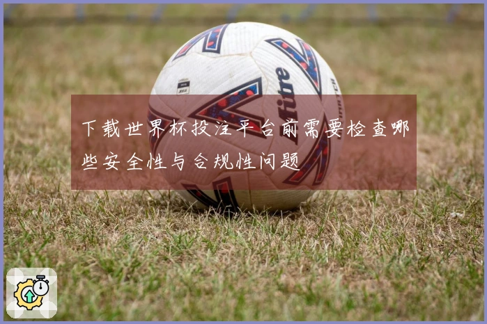 下载世界杯投注平台前需要检查哪些安全性与合规性问题